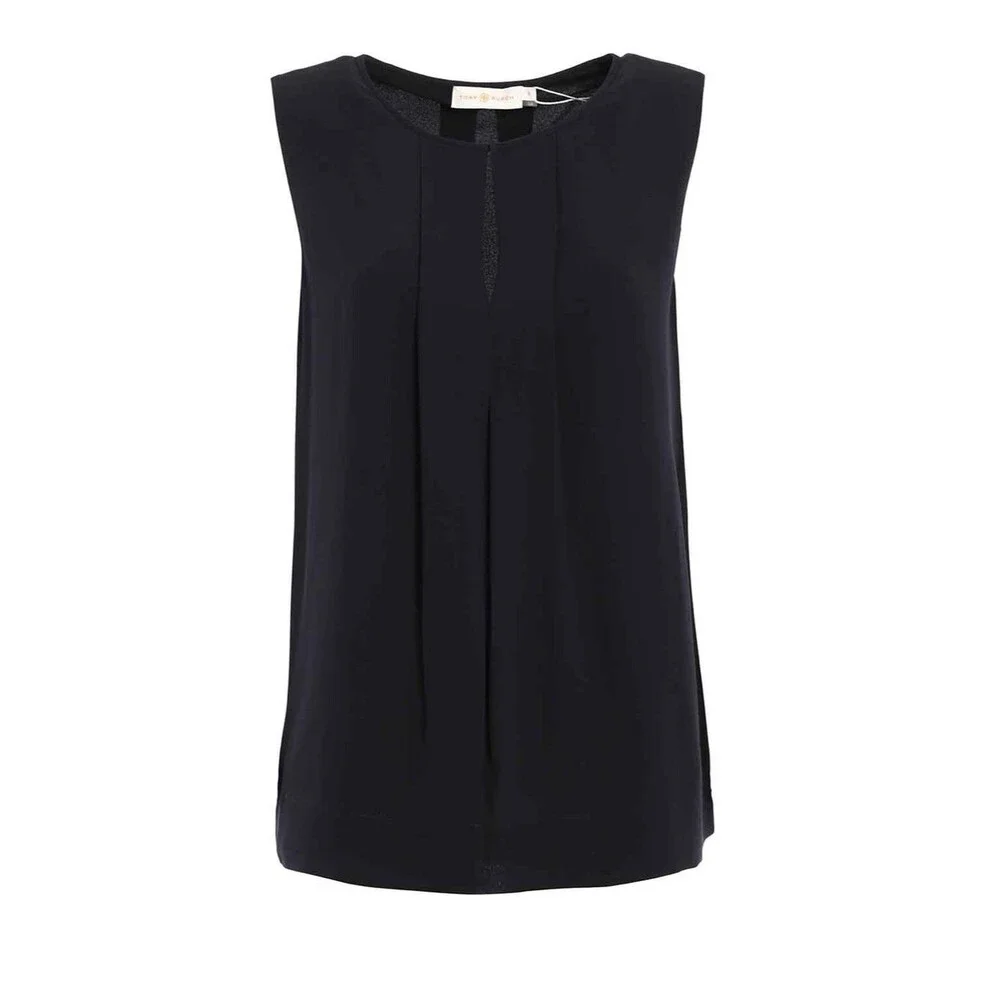 Tory Burch Silk Black Tank Top